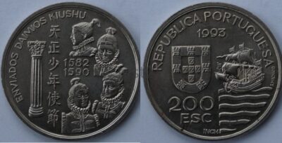 100 / 200 эскудо  набор 32 монет 1987 - 1999 UNC