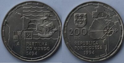 100 / 200 эскудо  набор 32 монет 1987 - 1999 UNC