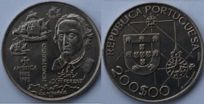 100 / 200 эскудо  набор 32 монет 1987 - 1999 UNC
