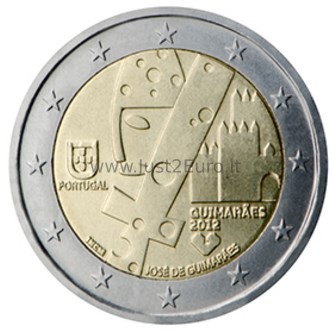 2 euros 2012 Portugal - Guimaraes 2 euros coin 2012 Portugal – Guimaraes EU capital of culture