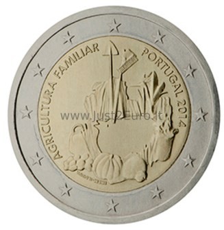 2 eurų moneta 2014 Portugalija – Šeimos ūkininkavimas