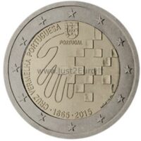 2 euros 2015 Portugal - Portuguese Red Cross 2 euru monetos 2015 Portugalija – Portugalijos Raudonasis Kryžius