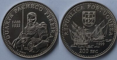100 / 200 эскудо  набор 32 монет 1987 - 1999 UNC
