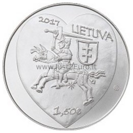 1.5 евро монета 2017 Литва - Ярмарка  Казюкас