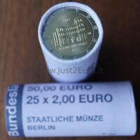 Germany 2 euros coins roll 2017 - Rhineland Palatinate - Porta Nigra 2 eurų monetų rulonas 2017 Vokietija – Porta Nigra / Juodieji vartai raidės A-J