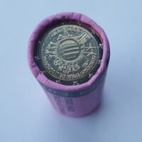 Germany 2 euros roll 2012 - 10 years of euro banknotes and coins 2 eurų rulonas 2012 Vokietija – 10 metų euro monetoms ir banknotams