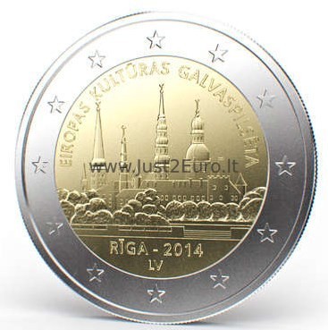 2 euros 2014 Latvia – Riga