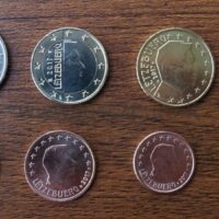 Luxembourg 2017 euro coins set 2017 metų Liuksemburgo euro monetų rinkinys UNC.