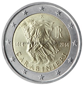 2 euros 2014 Italy -  Carabinieri