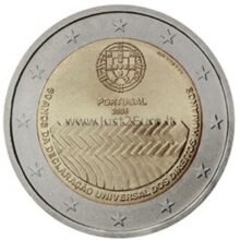 2 euros coin 2008 Portugal - 60th anniversary of the Universal Declaration of Human Rights