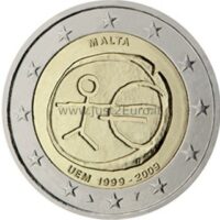 2 euros coin 2009 Malta – EMU Economic and Monetary Union