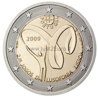 2 euros coin 2009 Portugal - 2nd Lusophone Games