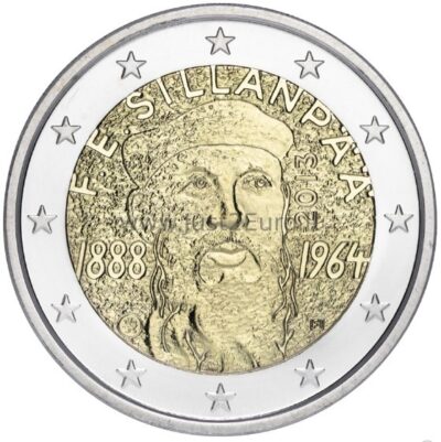 2 eurų moneta 2013 Suomija – F.E. Sillanpää