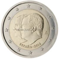 2 euros coin 2014 Spain - Change of the Head of State