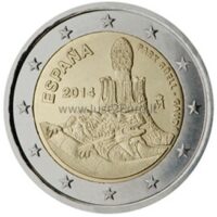 2 euros coin 2014 Spain - Park Güell
