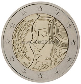2 euros coin 2015 France - Festival of the Federation