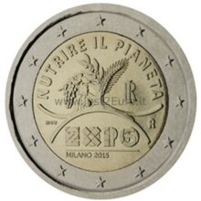 2 euros coin 2015 Italy – Milan Expo