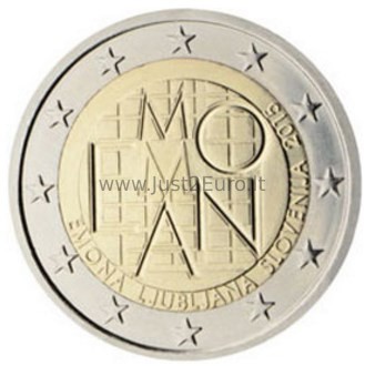 2 eurų moneta 2015 Slovėnija – Emona - Ljubljana