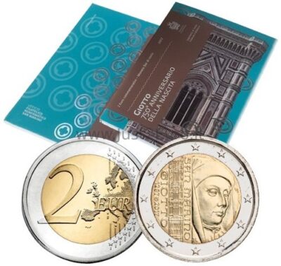 2 euros coin 2017 San Marino - 750th Anniversary of Giottos Birth