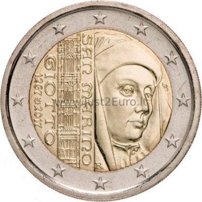 2 euros coin 2017 San Marino - 750th Anniversary of Giottos Birth