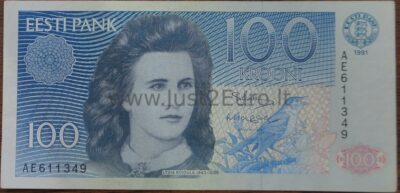 100 Крон банкнот 1991 Эстония UNC
