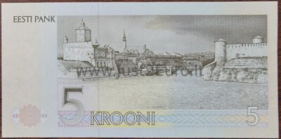 5 Крон банкнот 1991 Эстония UNC