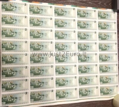 2 литa 1994 лист UNC Литва – 40 Банкнот
