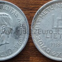 10 Litas coin 1938 Lithuania - Smetona 10 Litas coin 1938 Lithuania - Smetona
