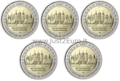 2*5 euro coin 2007 Germany – Federal state of Saarland mint-mark A-J