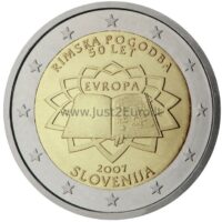 2 euro coin 2007 Slovenija - Treaty of Rome