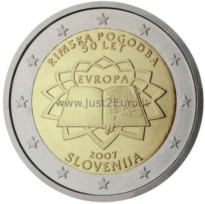 2 Евро рулон 2007 Словения – Римский договор