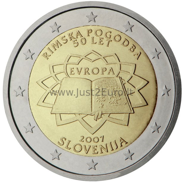 2 euro coin 2007 Slovenija - Treaty of Rome