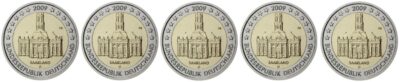 2*5 euro coin 2009 Germany – Federal state of Saarland mint-mark A-J