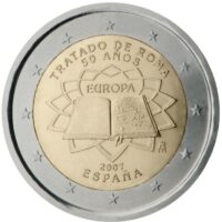 2 euro coins 2007 Spain – Treaty of Rome