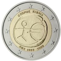 2 euro coins 2009 Cyprus – EMU Economic and Monetary Union