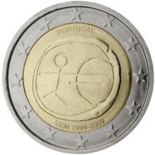 2 euro coins 2009 Portugal – EMU Economic and Monetary Union