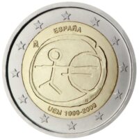 2 euro coins 2009 Spain – EMU Economic and Monetary Union