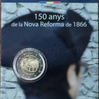 2 euros 2016 Andorra - 150 years of the New Reform 1866 1 2 Евро 2016 Андорра – 150 лет Новой Реформы 1866