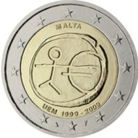 2 euro coins 2009 Malta – EMU Economic and Monetary Union