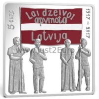 5 euros silver coin 2017 Latvia - Latgale Congress
