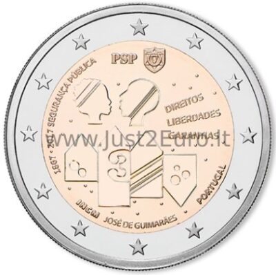 2 eurų moneta 2017 Portugalija –  Policija