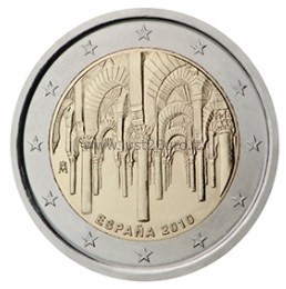 2 eurų moneta 2010 Ispanija – Kordobos istorinis centras