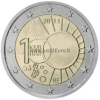 2 euro coin 2013 Belgium - 100th anniversary of the creation of the Royal Meteorological Institute