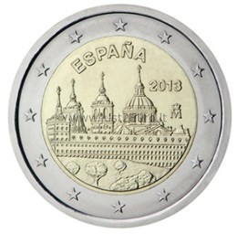 2 euro coin 2013 Spain - Monastery of San Lorenzo de El Escorial 2 Евро монета 2013 Испания – Монастырь Сан-Лоренсо де Эль Эскориал