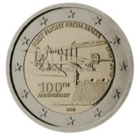 2 euro coin 2015 Malta -  First flight from Malta