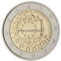 2 euro coins 2015 Austria – The 30th anniversary of the EU flag