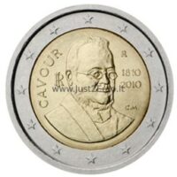 2 euros coin 2010 Italy - 200th anniversary of the Count of Cavour’s birth