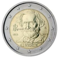 2 euros coin 2013 Italy – Giuseppe VERDI