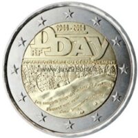 2 euros coin 2014 France - 70th anniversary of the Normandy landings of 6 June 1944