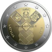 2 Euro coin 2018 Latvia – 100th anniversary of the Baltic States